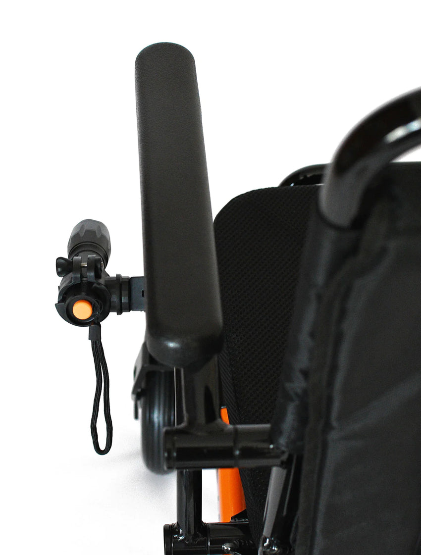 Flashlight and Clamp For Leitner Electric Wheelchairs