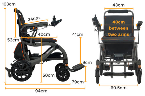 Leitner Charlie Light-Weight Folding Electric Wheelchair