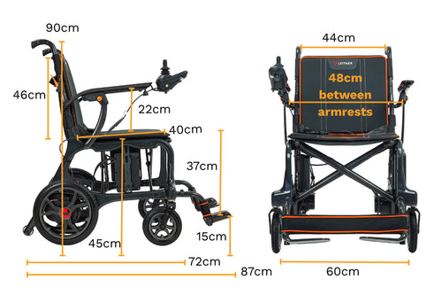 Leitner Riley Ultra Lightweight Folding Electric Wheelchair